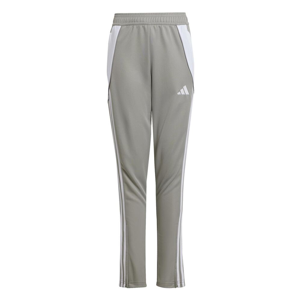 NWT adidas Unisex-Kid's Tiro 24 Training Pants, Team Mid Grey/White, Large